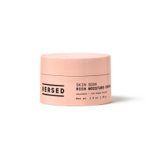 Versed Skin Soak Rich fukt Face Cream - Daglig ansiktsfuktighetskrm med Squalane Oil Hyaluronic Acid Vitamin E + Red Alger - Slt icke -fet natt