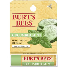 Burt's Bees 100% Natural Moisturizing Lip Balm, Cucumber Mint with Beeswax - 1 Tube