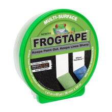 FROGTAPE Cinta de Pintor Multi-Superficie con PAINTBLOCK, Adhesión Media, 1.41" Ancha x 60 Yardas, Verde (1358465)