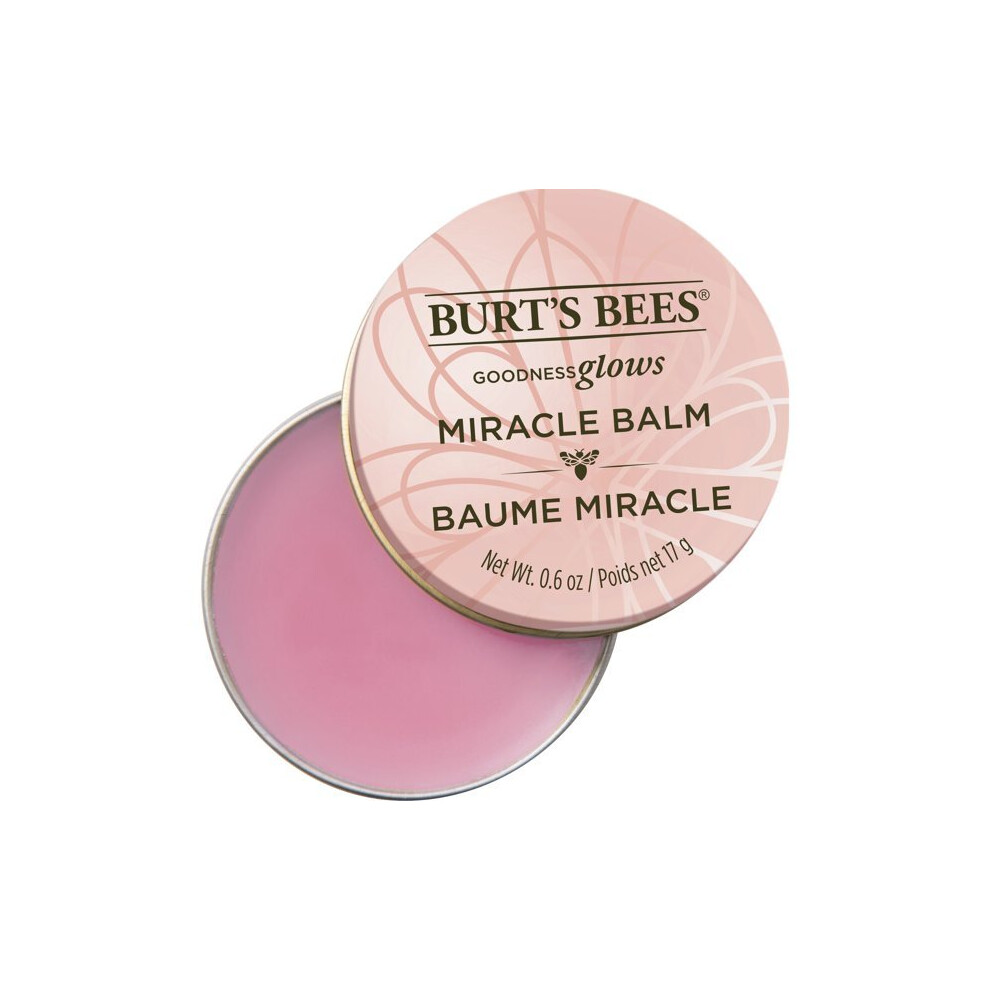 Burt's Bees 100% Natural Origin Goodness Glows Miracle Balm, Hydrates and Softens Dry Skin From Head To Toe, 0.6 Ounce Tin