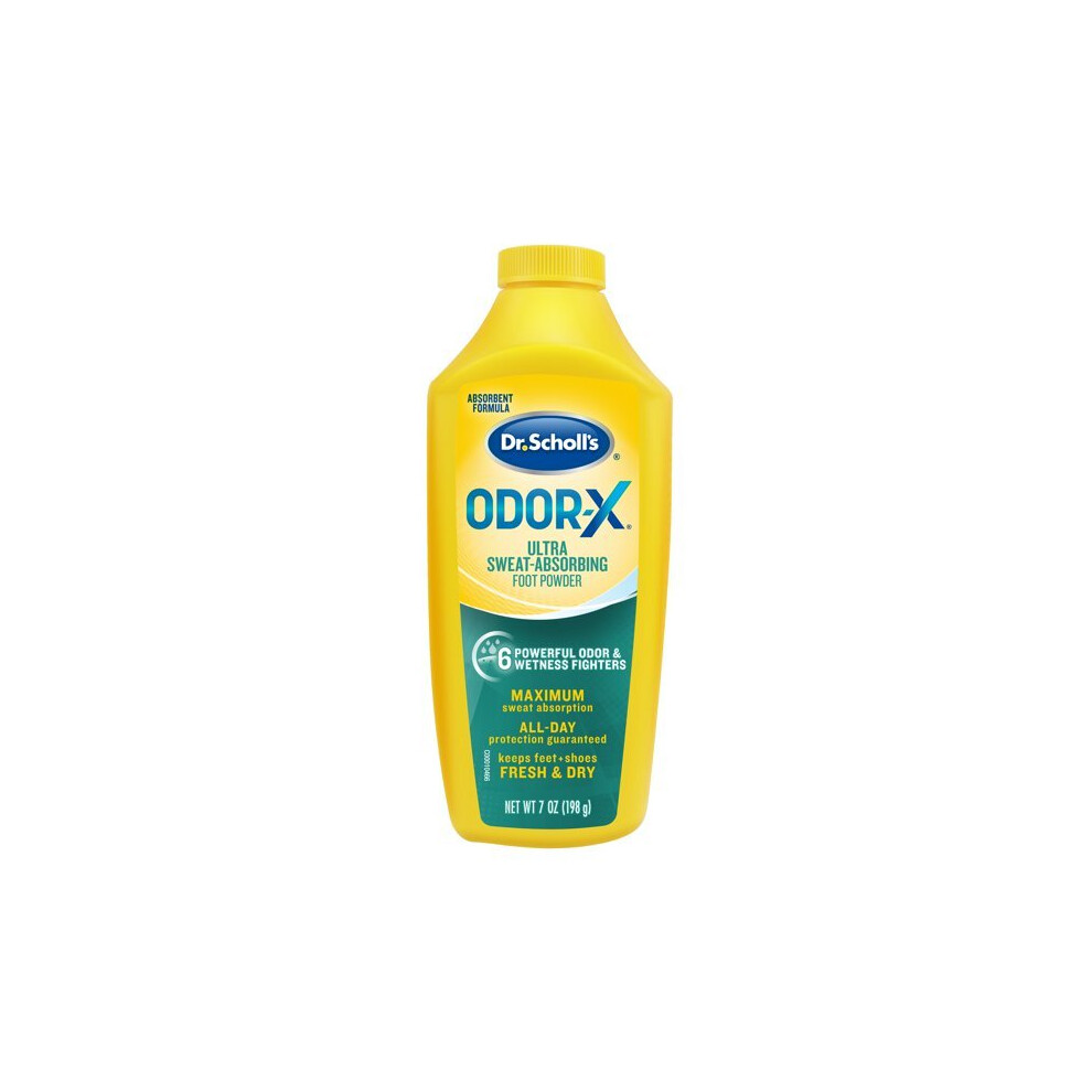 Scholl Dr. Scholl's Odor-X Ultra Sweat-Absorbing Foot Powder 7 Oz
