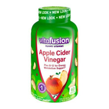 vitafusion Apple Cider Vinegar Gummies, 500mg Apple Cider Vinegar per serving plus B Vitamins, 60ct (30 day supply)