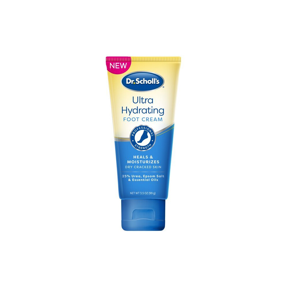 Dr. Scholl's Ultra Hydrating Foot Cream, Repair Dry Feet, 3.5 oz