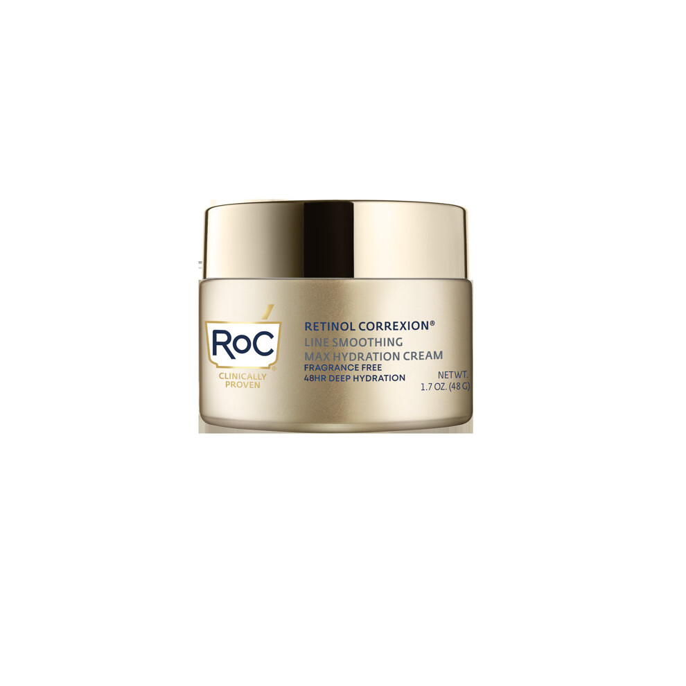 RoC Retinol Correxion Anti-Aging Retinol Cream with Hyaluronic Acid, Fragrance-Free 1.7 oz