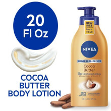 NIVEA Cocoa Butter Body Lotion with Deep Nourishing Serum, 20 Fl Oz