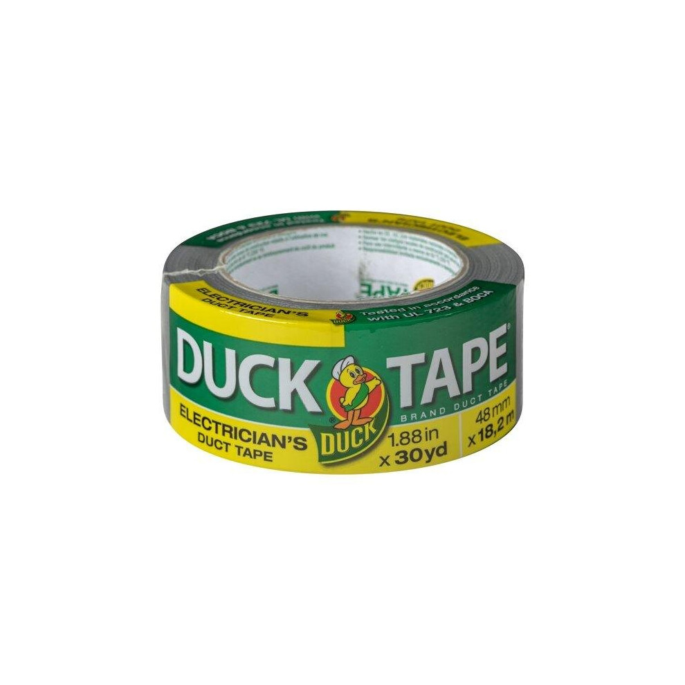 Duck Electrician's Grade 1.88 In X 30 Yd Silver Duct Tape 075353358252