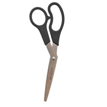 Westcott All Purpose Scissors, 8", Stainless Steel, Bent, Pink/Black, for Office, 1-Count