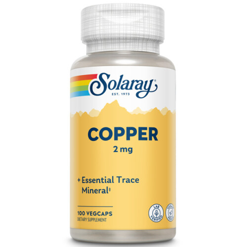 Solaray, Cupfer, 2 mg, 100 pflanzliche Kapseln