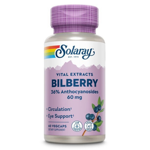 Solaray, Vital Extracts, Blaubeere, 60 mg, 60 VegCaps