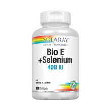 Solaray, Bio E + Selen mit Lecithin, 268 mg, 120 Weichgel (134 mg pro Weichgel)