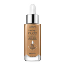 L'Oreal Paris True Match naken hyaluronisk tonad serumfundament med 1% hyaluronsyra medium solbränna 5-6 1 fl. uns.