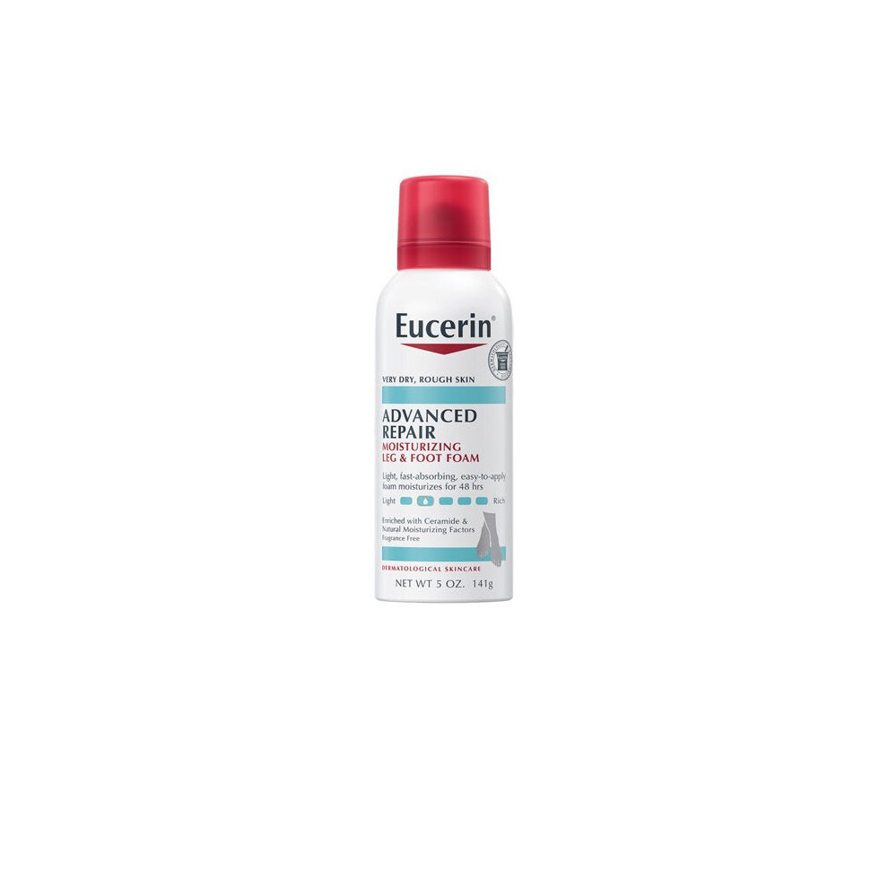 Eucerin Advanced Repair Moisturizing Leg and Foot Foam, 5 Oz