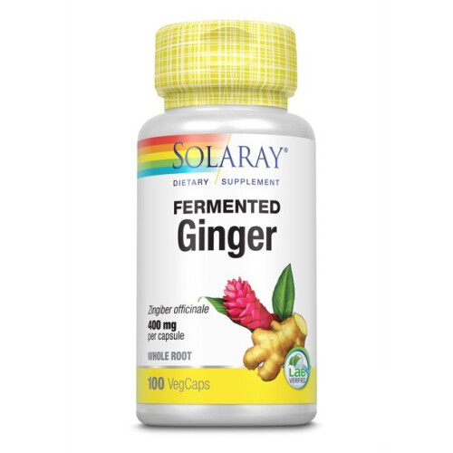 Solaray, Ginger Fermentato, 400 mg, 100 VegCaps