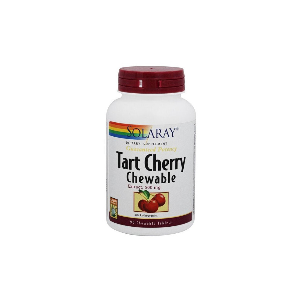 Solaray - Tart Cherry Extract 500 Mg. - 90 Chewable Tablets