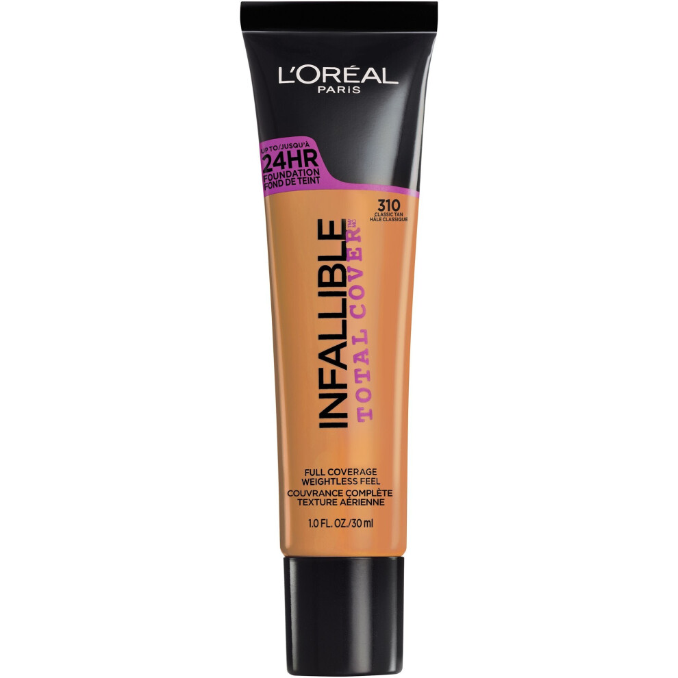 L'Oreal Paris Infallible Total Cover Foundation, Classic Tan, 1 fl. oz