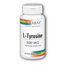 Solaray, L-Tyrosiini, 500 mg, 100 VegCaps