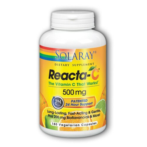 Solaray, Reacta-C, 500 mg, 180 VegCaps