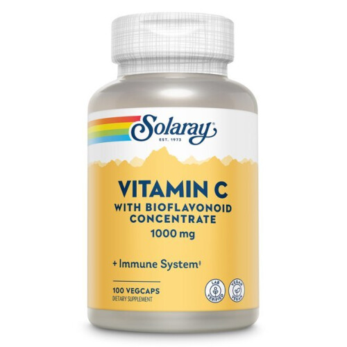 Solaray, Vitamiini C Bioflavonoid Keskittymä, 1,000 mg, 100 VegCaps