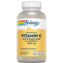 Solaray, Timed Release Vitamin C with Rose Hips & Acerola, 1,000 mg, 250 VegCaps