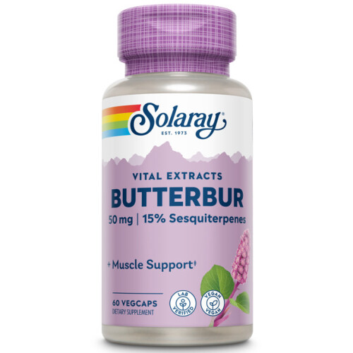 Solaray, Butterbur, 50 mg, 60 VegCaps