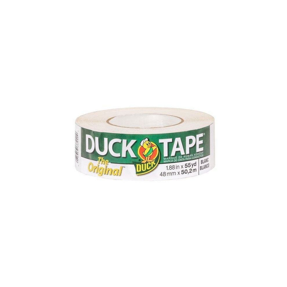 Duck Brand Original 1.88 In. X 55 Yd. White Colored Rubber Duct Tape 075353334409