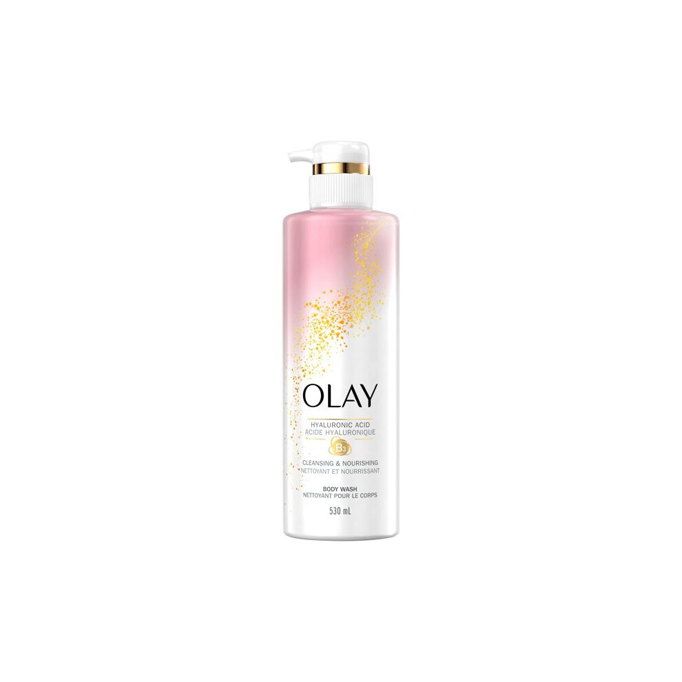 Olay Cleansing & Nourishing Body Wash with Vitamin B3 and Hyaluronic Acid, 530 mL