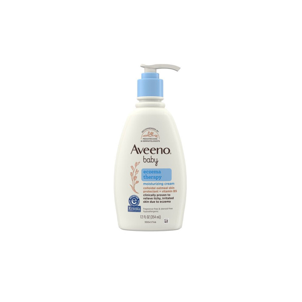 Aveeno Baby Eczema Therapy Moisturizing Cream with Oatmeal, 12 fl. oz