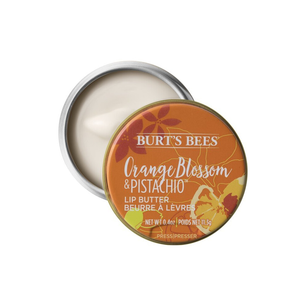 Burt's Bees 100% Natural Lip Butter, Orange Blossom & Pistachio, 1 Ct