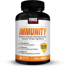 Force Factor Immunity Support for Men & Women with Elderberry, Vitamins C & D, 90 Count