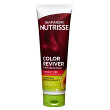 Garnier Nutrisse 5 Minute Nourishing Color Hair Mask with Triple Oils Delivers Day 1 Color Results  for Color Treated Hair  Vibrant Red  4.2 Fl O