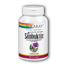 Solaray, Sambuco Nero come Sambuactin, Sambuco Naturale, 60 Lozenges