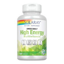 Solaray, Raz Denný Vysoká Energiu Multivitamin, 120 VegCaps