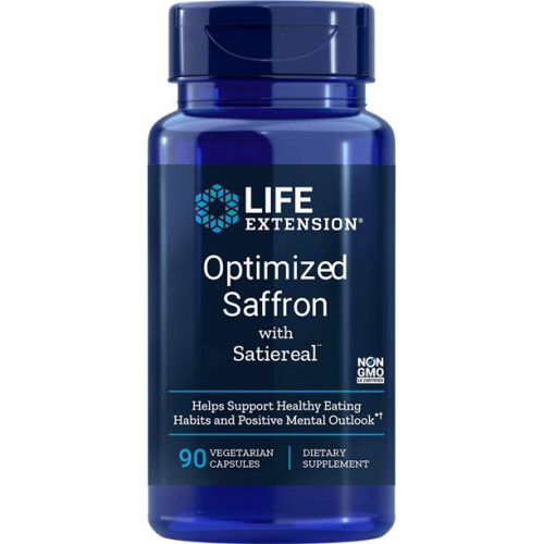 Life Extension Optimized Saffron Extract with Satiereal, 90 Capsule Supplement