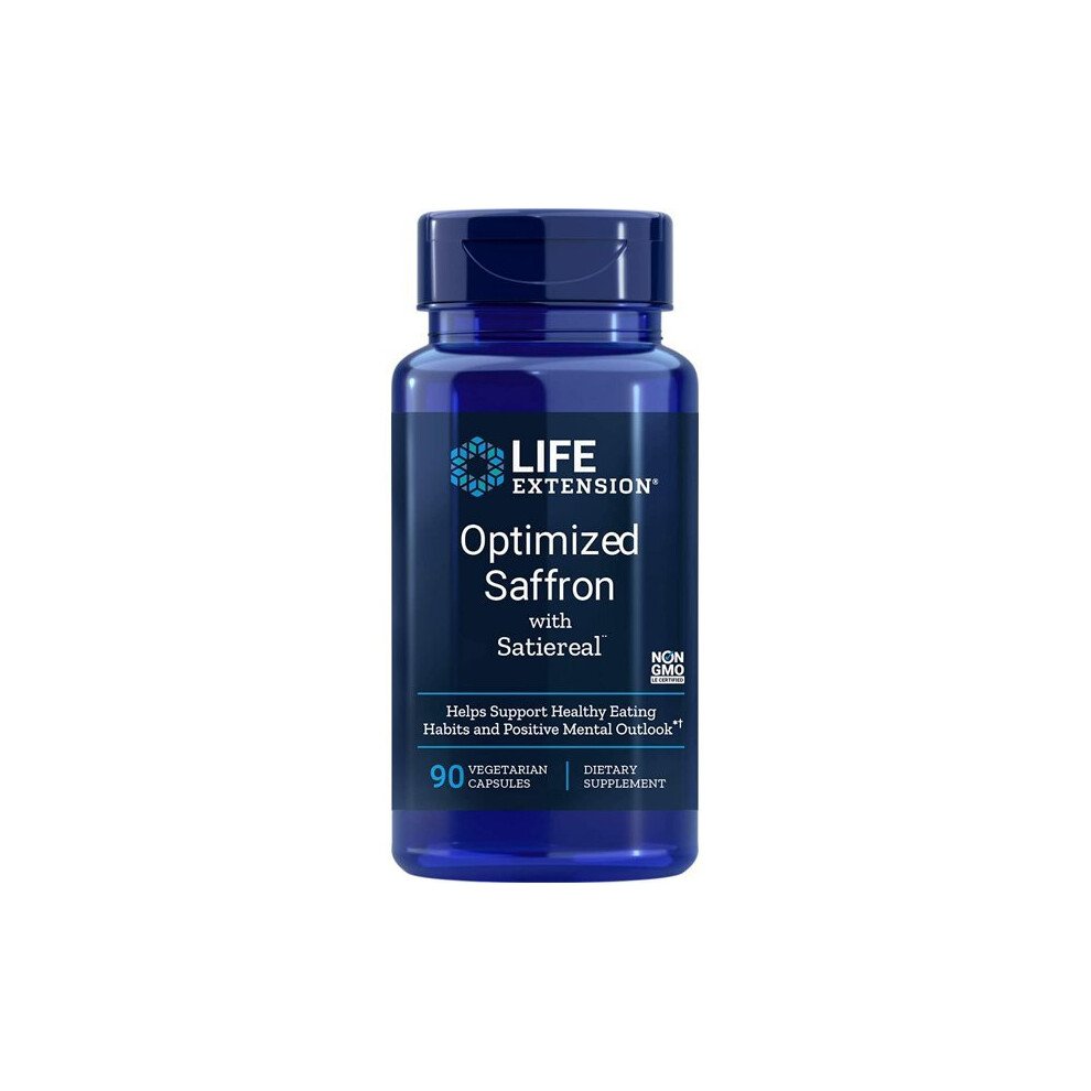 Life Extension Optimized Saffron Extract With Satiereal, 90 Capsule Supplement