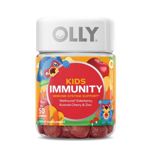 OLLY, Kinder Immunitas, Kersenabos, 50 Gummies