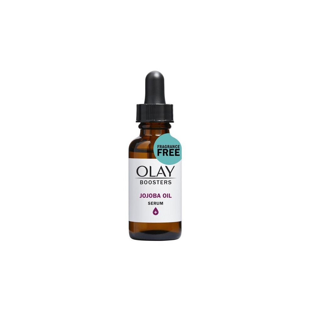 Olay Jojoba Oil Serum, Moisturizing Booster, Fragrance-Free, 1.0 oz
