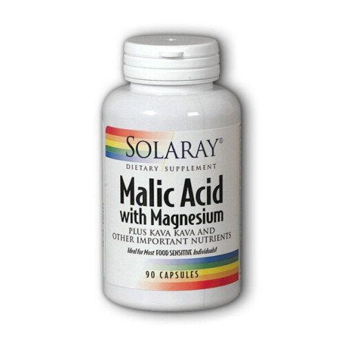 Solaray, Acido Malico Magnesio, 90 Capsule