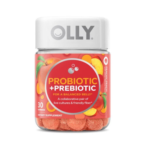 OLLY, Probiotisch + Prebiotisch, Peachy Peach, 30 Gummies