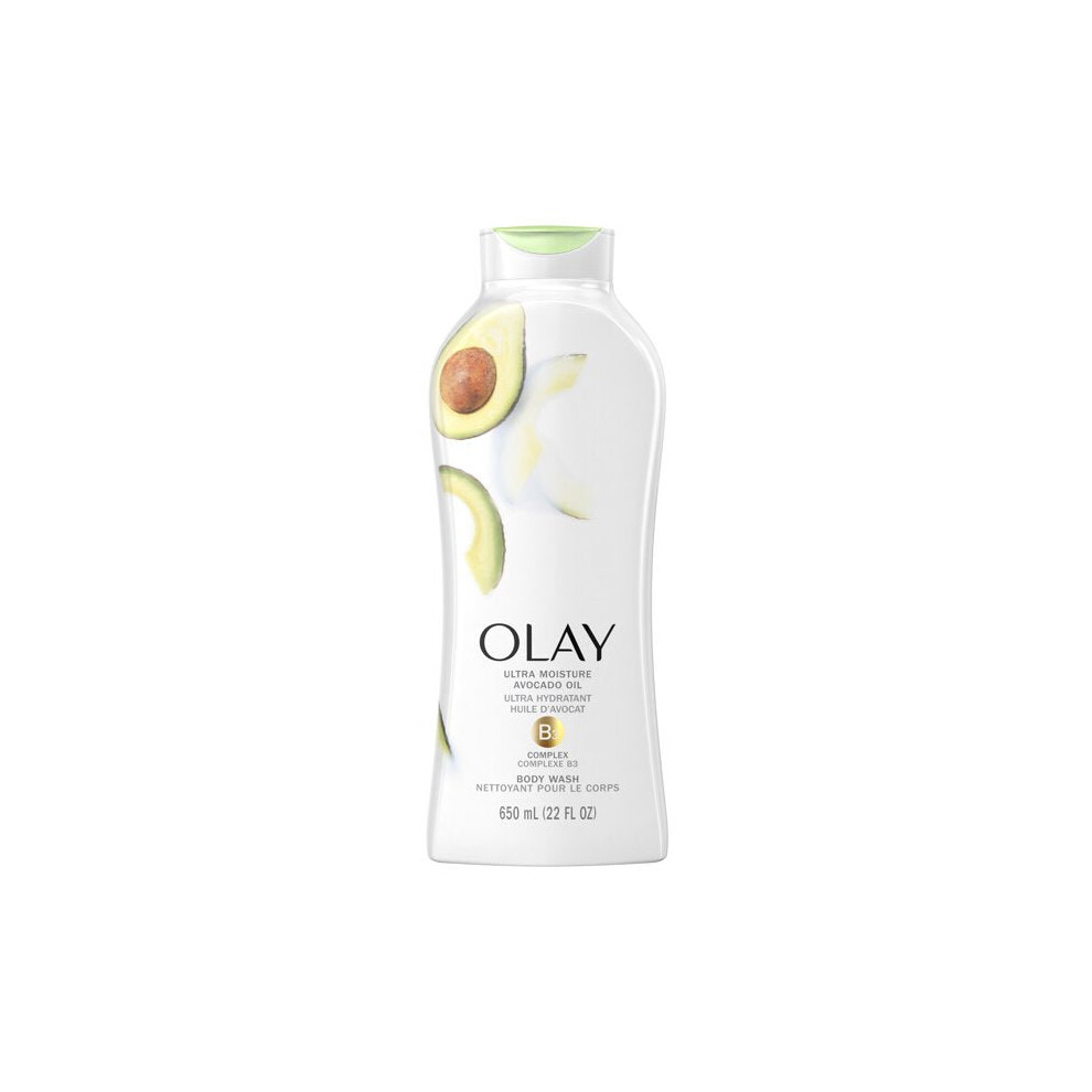 Olay Ultra Moisture Body Wash for Women, Avocado Oil, 22 fl. Oz.