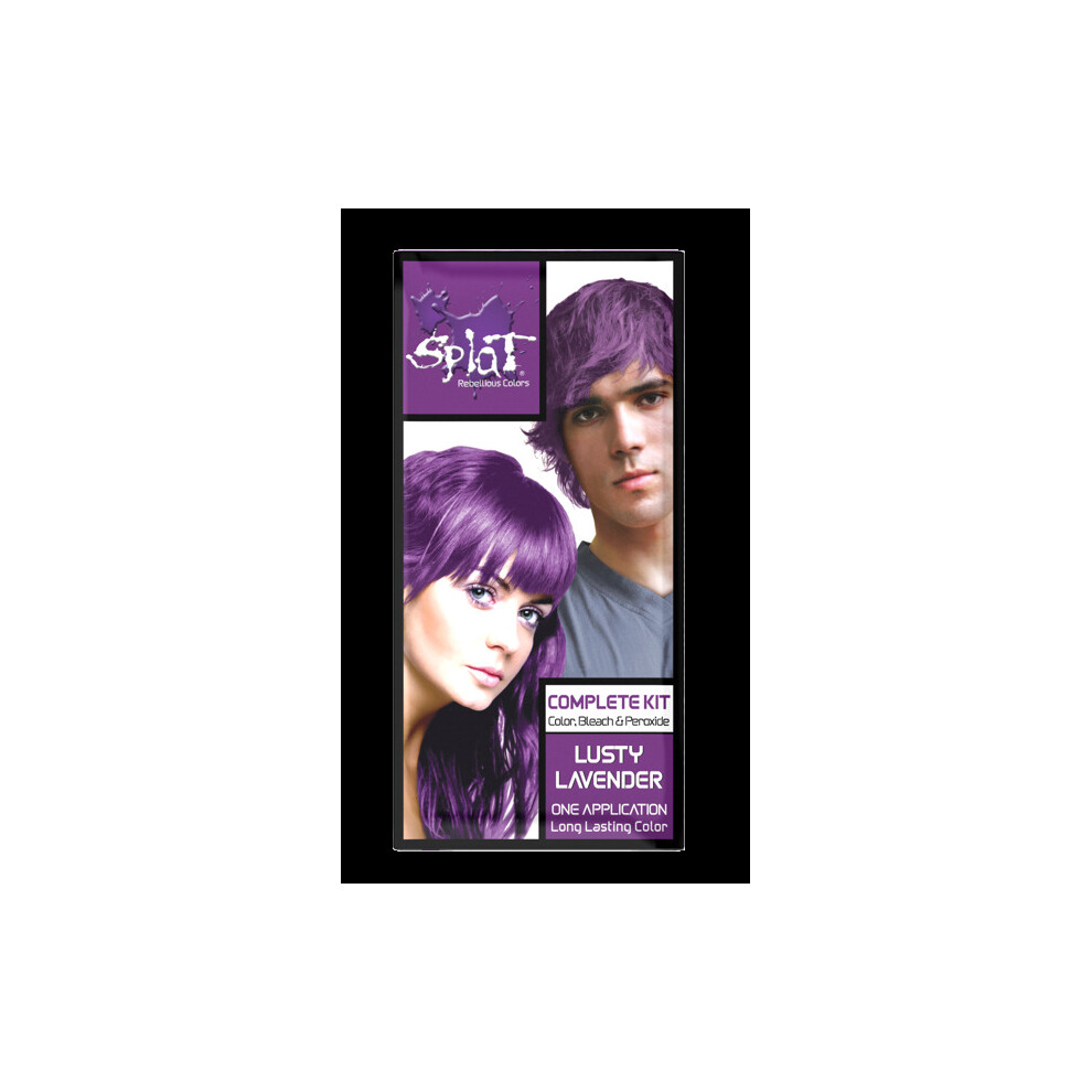 Splat Lusty Lavender Hair Color Kit, Semi-Permanent Purple Dye