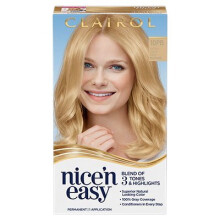 Clairol Nice'n Easy Permanent Hair Color Creme, 10PB Extra Light Pale Blonde, Hair Dye, 1 Application