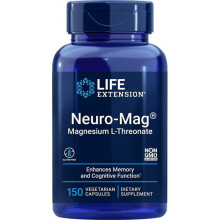 Life Extension Neuro-Mag Magnesium L-Threonat 150 vegetarische Kapseln Magtein-Ergnzung fr Frauen und Mnner