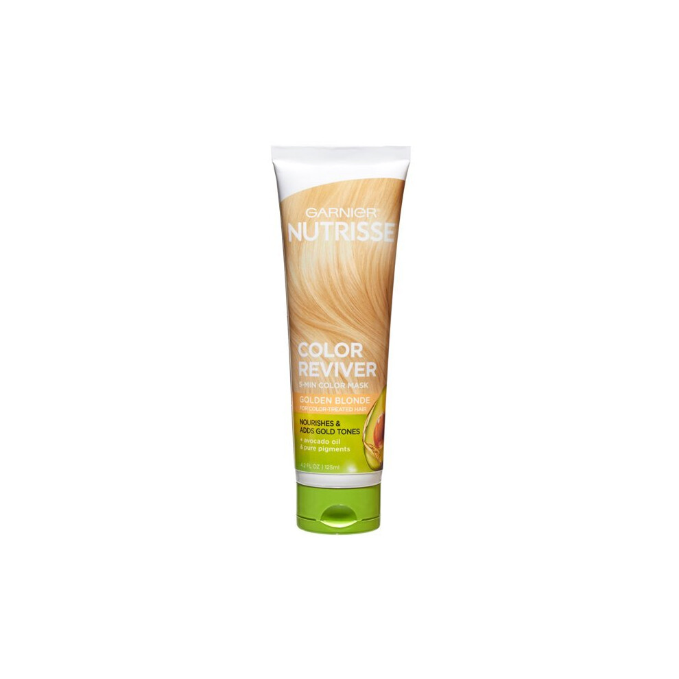 Garnier Nutrisse Color Reviver 5 Minute Golden Blonde nourishing Hair Mask, 4.2 fl oz