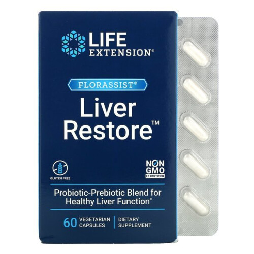 Life Extension, FLORASSIST Λιверική Αναπλάσταση, 60 Βοτανοθεραπευτικά Φύλλα