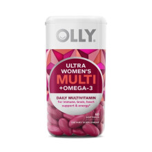 OLLY, Kvinnors Multi + Omega-3, Daglig Multivitamin, Ultra Styrka, 60 Softgels