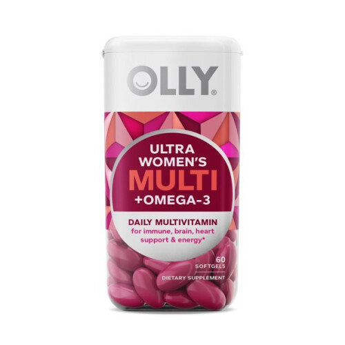 OLLY, Nők Napi + Omega-3, Napi Multivitamin, Ultra Strength, 60 Softgels