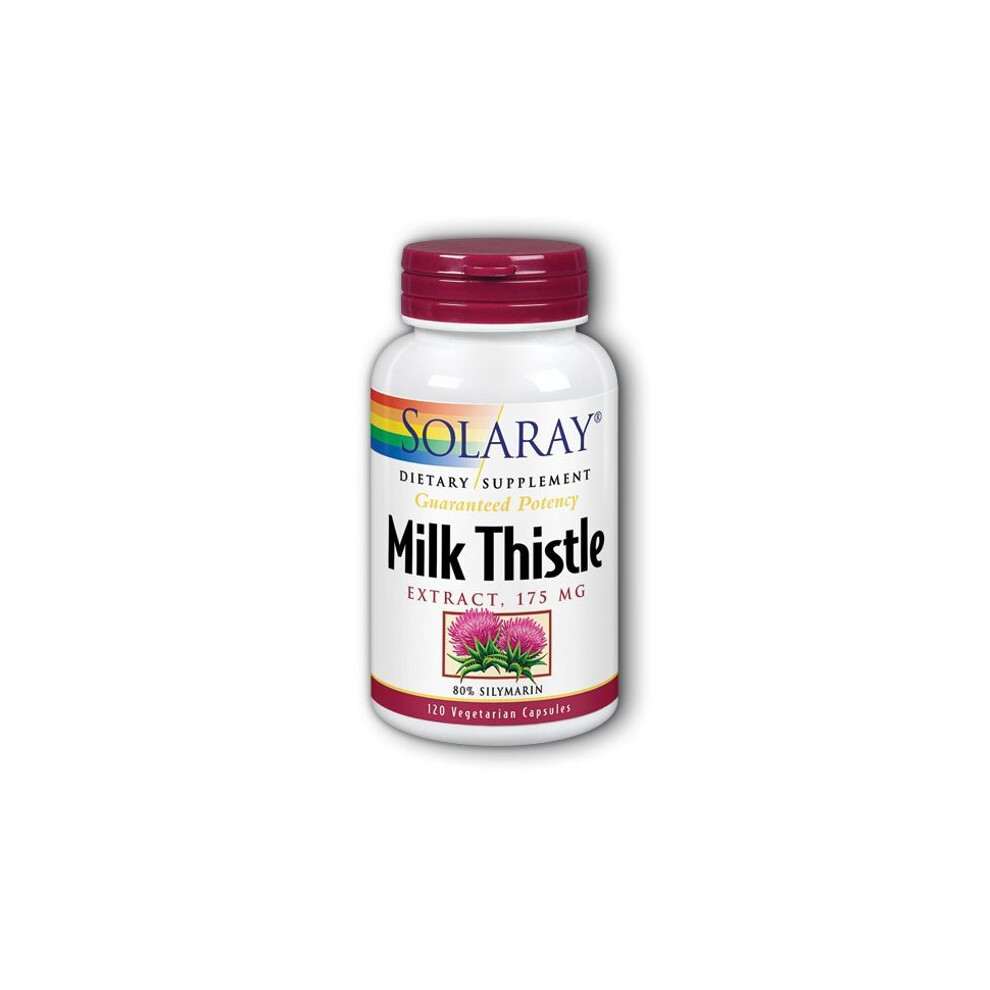 Solaray Milk Thistle Seed Extract 175Mg | Antioxidant Intended To Help Support A Normal, Healthy Liver | Non-Gmo & Vegan | 120 Vegcaps