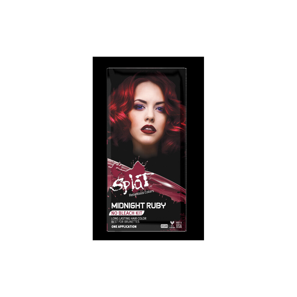 Photos - Hair Dye SPLAT Midnight Ruby , Semi-Permanent Red Color 