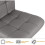 2X Grey Bar Counter Stools UK PU Leather Adjustable Breakfast Chairs 4