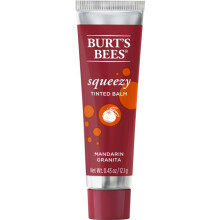 Burt's Bees 100% Natural Origin Squeezy Tinted Lip Balm, Enriched With Beeswax and Cocoa Butter, Mandarin Granita, 0.43 Ounce Squeeze Tube